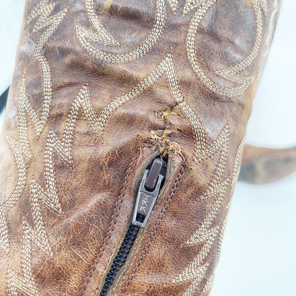 Old Gringo Women’s 8.5 Mayra Brass Brown Knee High Tall Western Cowgirl Boots - Picture 10 of 11